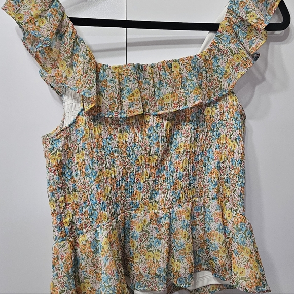 LC LAUREN CONRAD Blouse Size L Woman's Floral print. - Picture 11 of 16